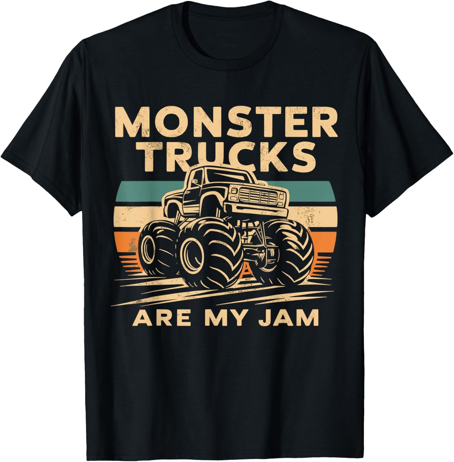Monster Trucks are my Jam T-Shirt - T-Shirt | Black