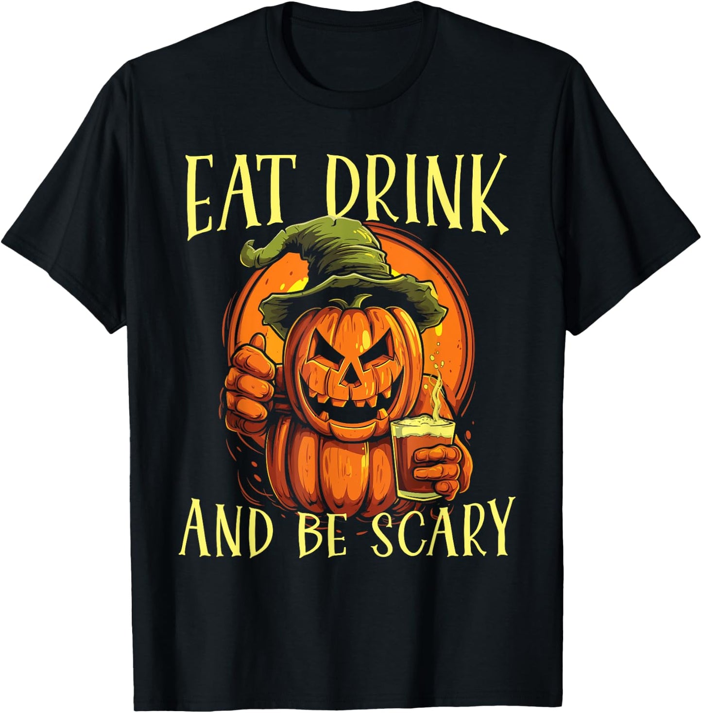 Halloween Beer Drinker Trick Or Treat Spooky Alcoholic T-Shirt - T-Shirt | Black