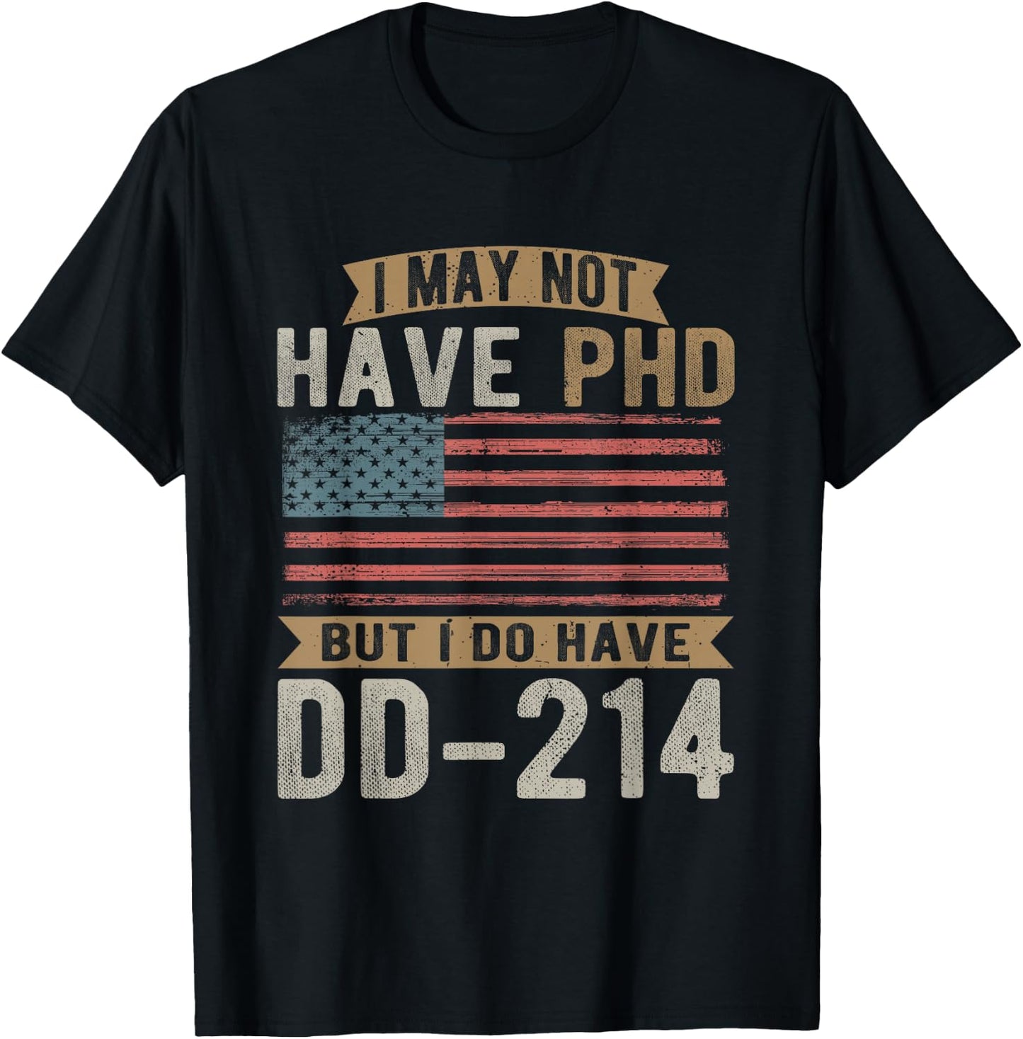 US Veteran, DD-214, Funny Army, Vietnam Veteran T-Shirt - T-Shirt | Black
