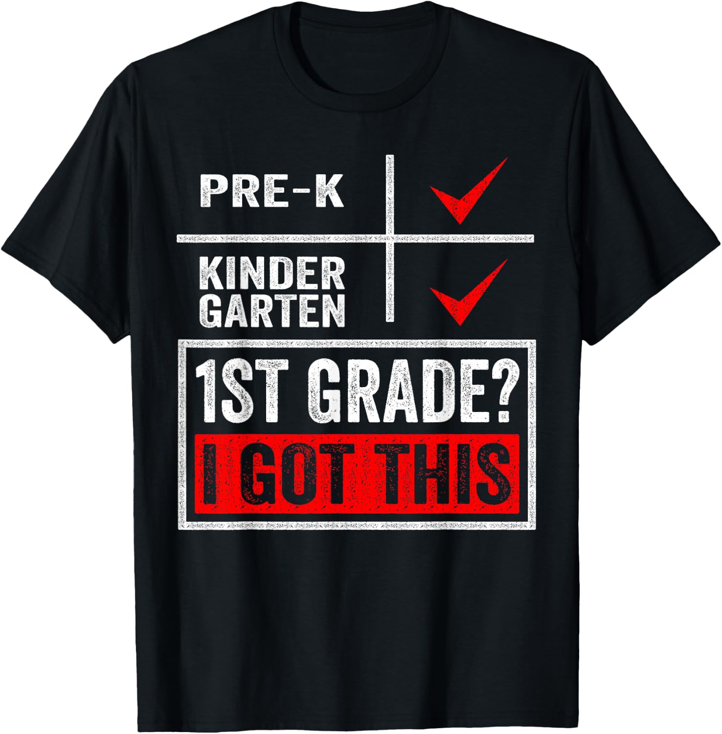 First Day Of First Grade Shirt Boys Girls Back To School T-Shirt - T-Shirt | Black