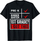First Day Of First Grade Shirt Boys Girls Back To School T-Shirt - T-Shirt | Black