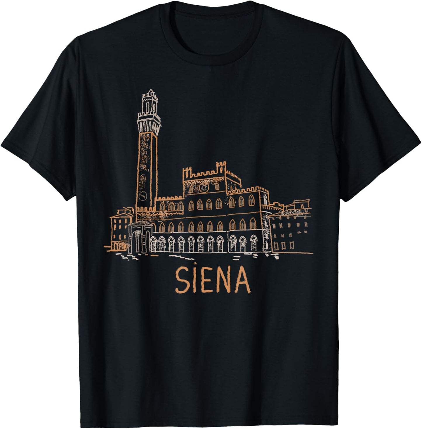 Siena Italy Art Gift Men Women T-Shirt - T-Shirt | Black