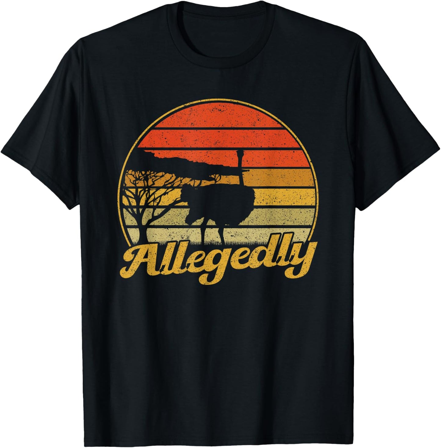 Ostrich Allegedly T-Shirt - T-Shirt | Black