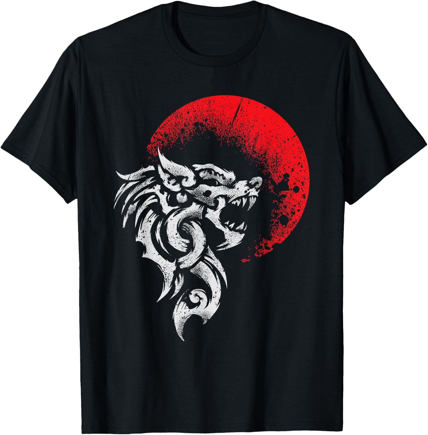 Viking Fenrir - Monstrous Wolf Norse Mythology - Ragnarok T-Shirt - T-Shirt | Black