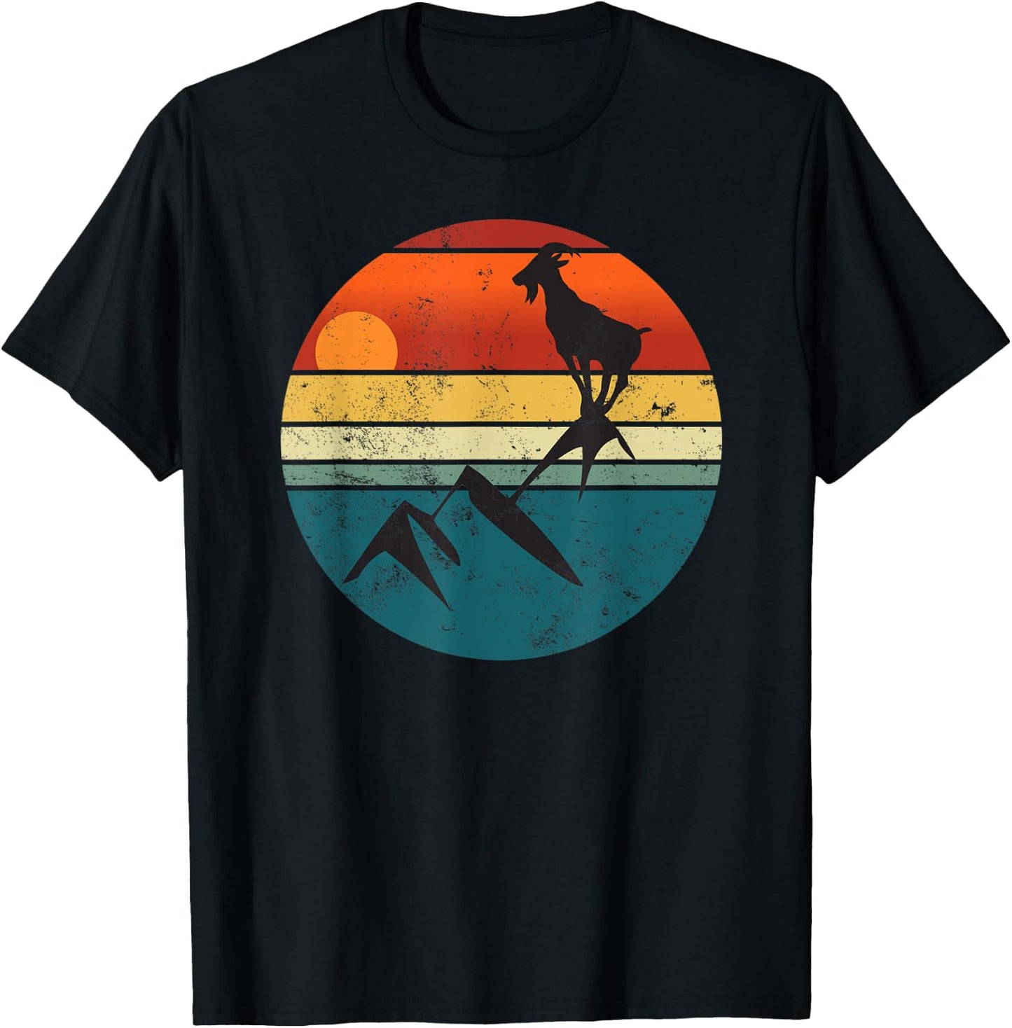 Funny Retro Vintage Goat Lovers Camp Lovers Women T-Shirt - T-Shirt | Black