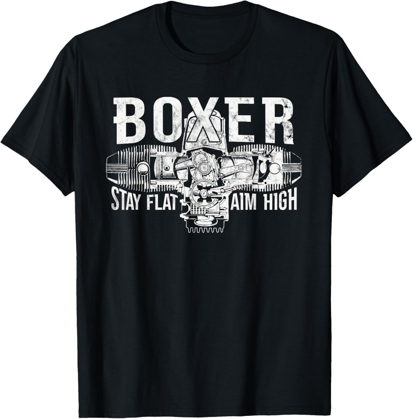 Boxer Motorcycle Biker Boxer Engine Double Cylinder T-Shirt - T-Shirt | Black