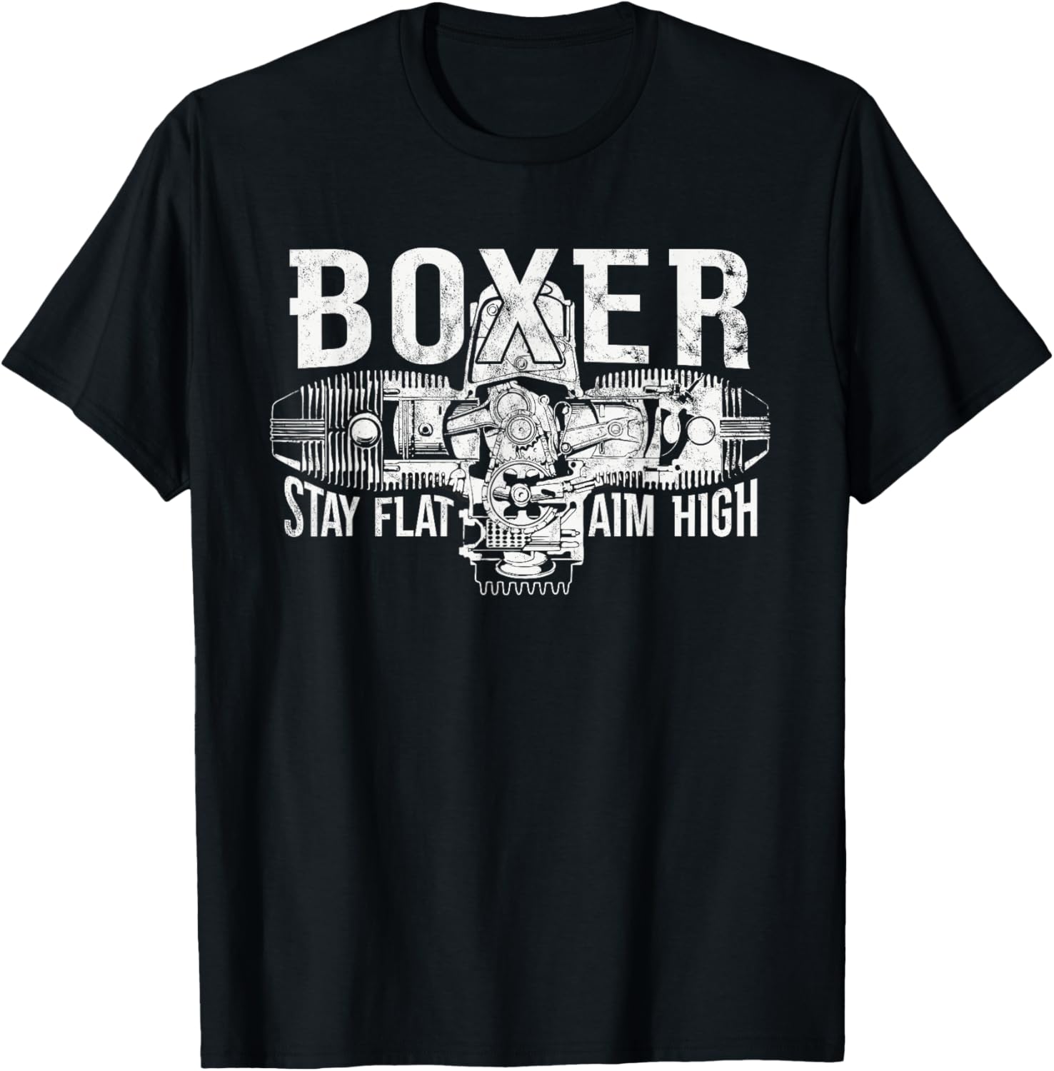 Boxer Motorcycle Biker Boxer Engine Double Cylinder T-Shirt - T-Shirt | Black