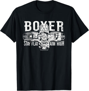 Boxer Motorcycle Biker Boxer Engine Double Cylinder T-Shirt - T-Shirt | Black