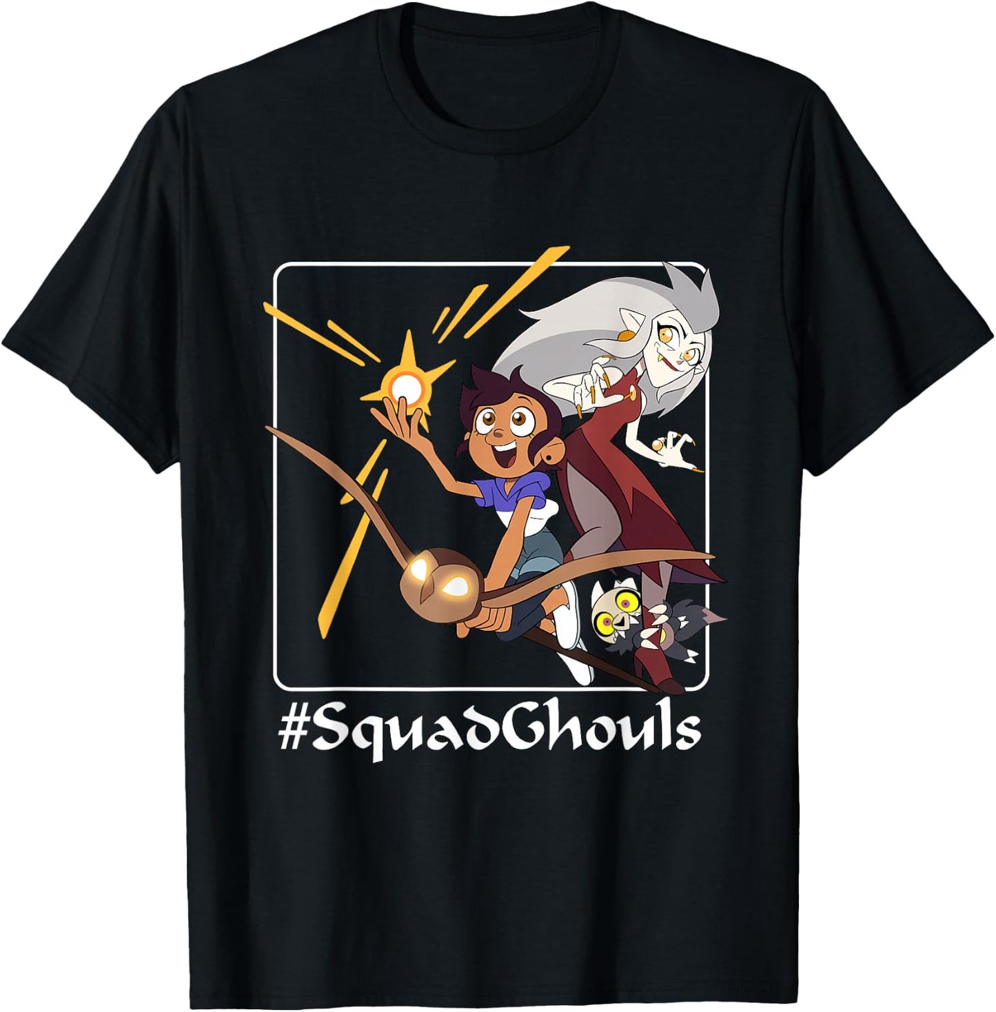 Disney Channel The Owl House #SquadGhouls Small T-Shirt - T-Shirt | Black