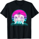 Vintage Retro Sunset Sumo Wrestler T-Shirt - T-Shirt | Black