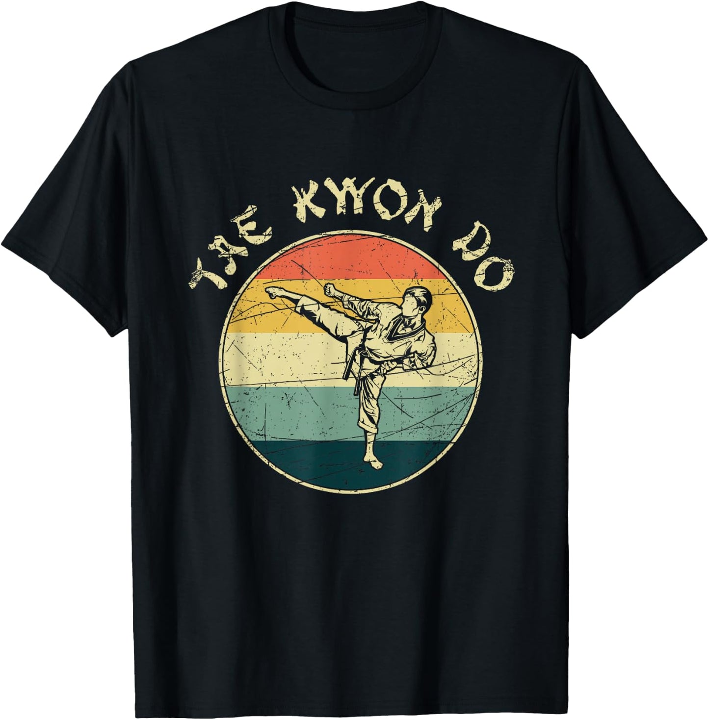 Retro Taekwondo T-Shirt - T-Shirt | Black