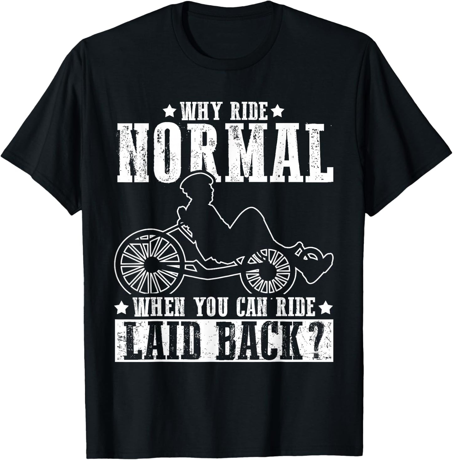 Recumbent Biker Ride Motorcycle Accessories T-Shirt - T-Shirt | Black