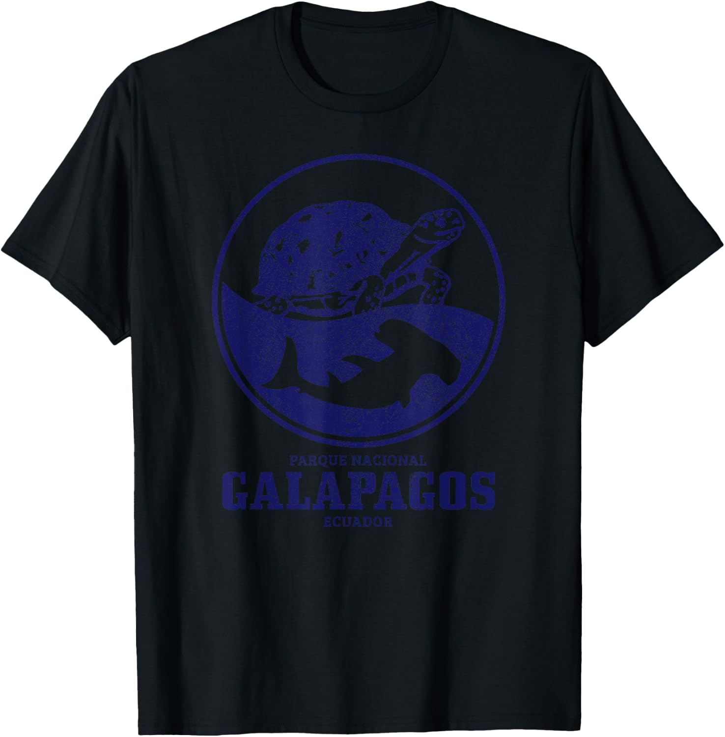 Galapagos Islands Turtle Shark Diving Ecuador T-Shirt - T-Shirt | Black