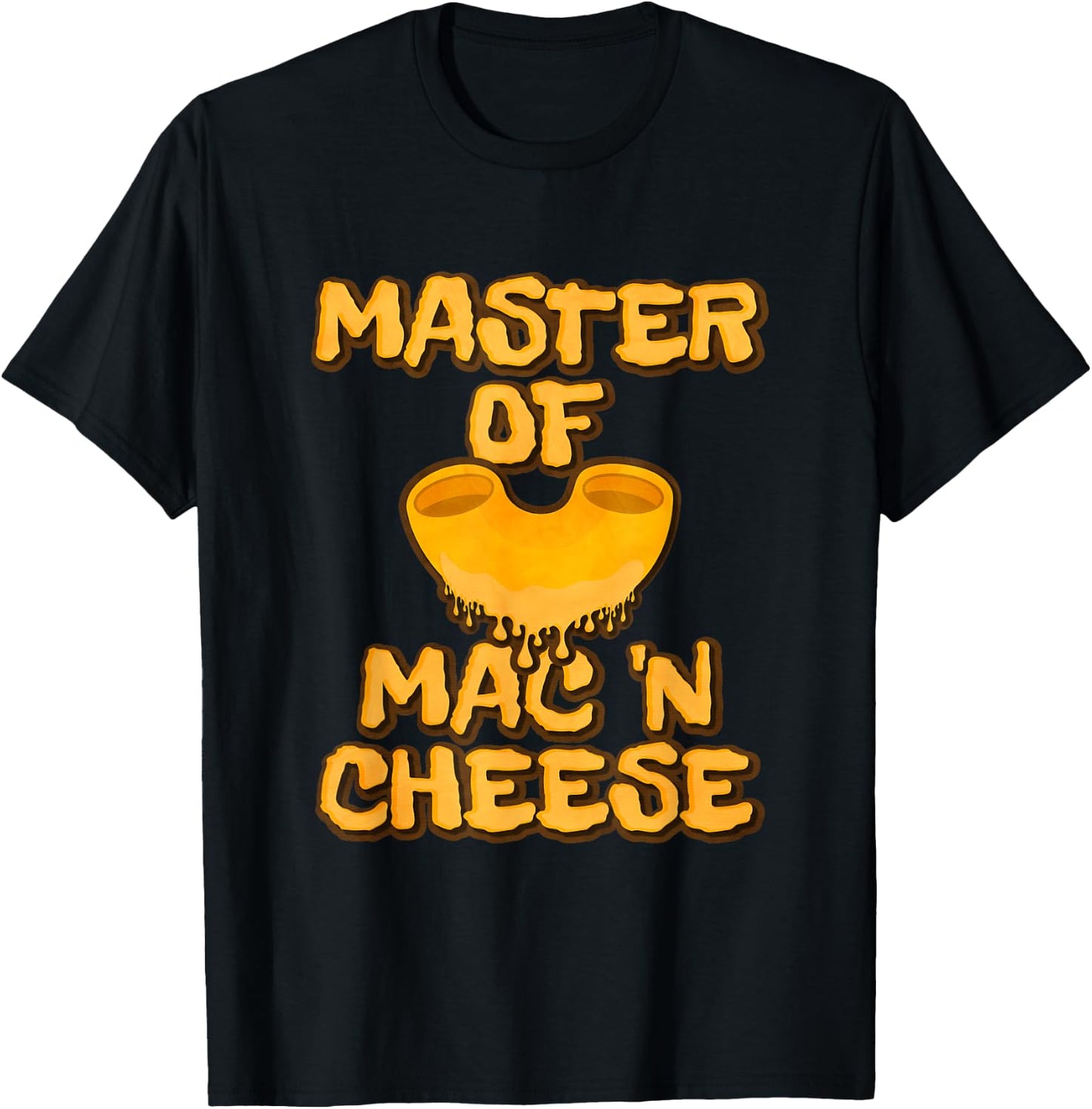 Master Of Mac N Cheese Shirt Funny Grilled Cheese T-Shirt - T-Shirt | Black