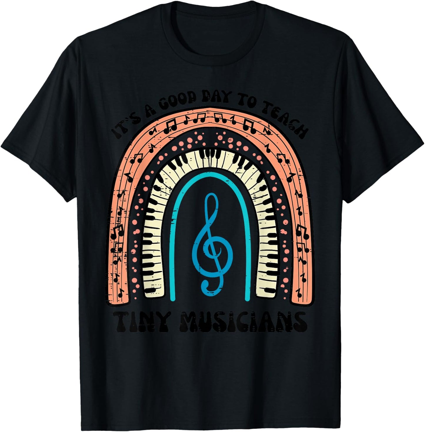 Good Day To Teach Tiny Musicians Piano Music Teacher Women T-Shirt - T-Shirt | Black