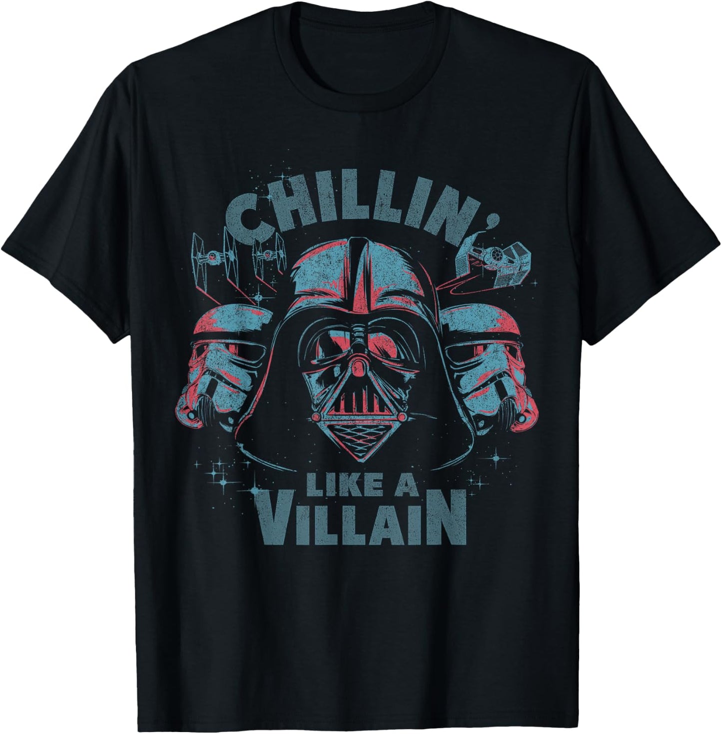 Star Wars Darth Vader Chillin Like A Villain T-Shirt - T-Shirt | Black