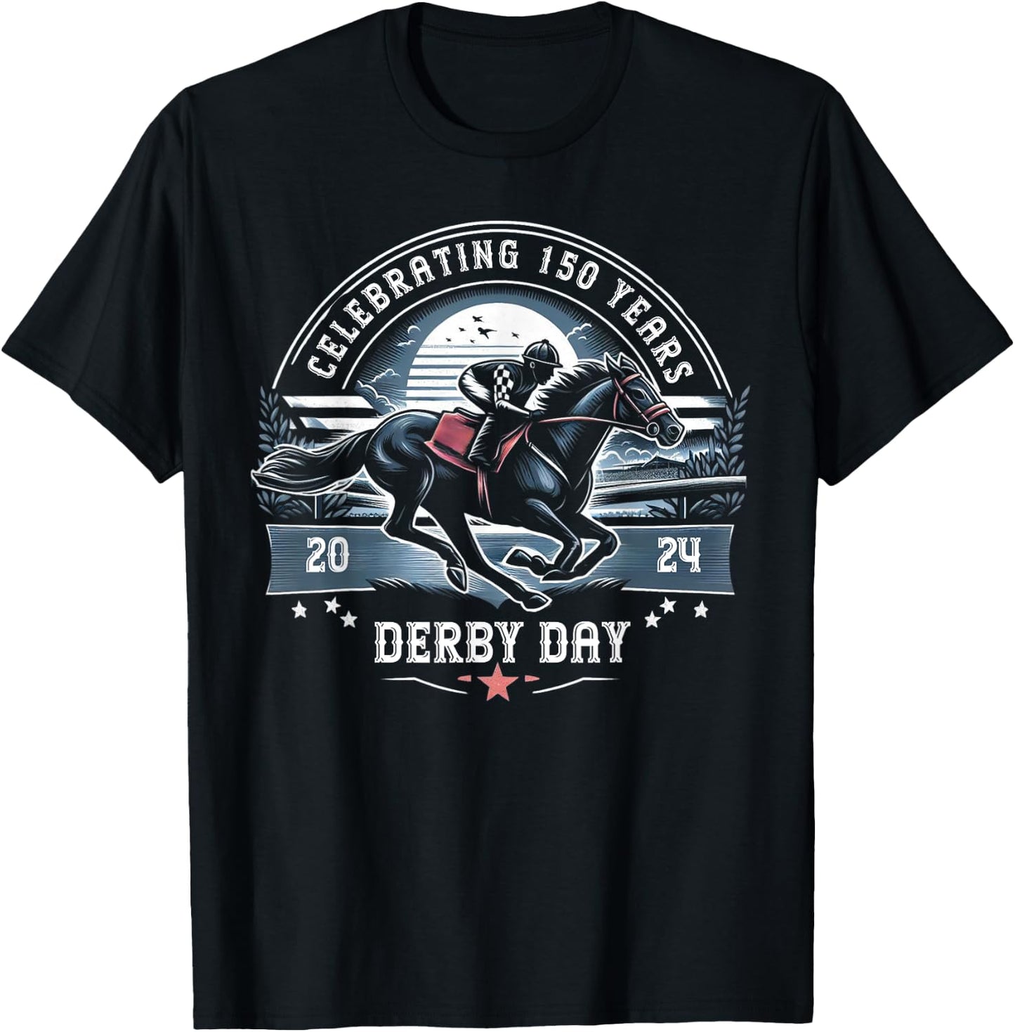 Celebrating 150 Years KY Derby Day Men Vintage T-Shirt - T-Shirt | Black