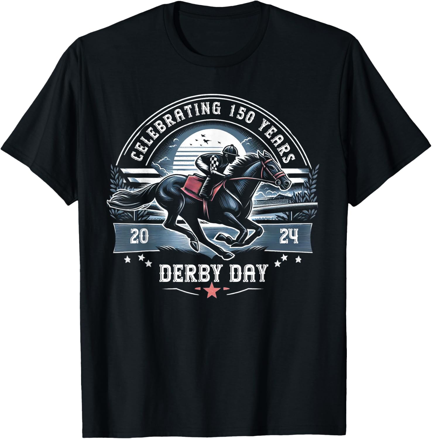 Celebrating 150 Years KY Derby Day Men Vintage T-Shirt - T-Shirt | Black