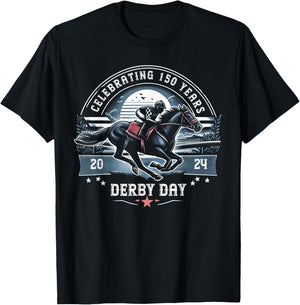 Celebrating 150 Years KY Derby Day Men Vintage T-Shirt - T-Shirt | Black