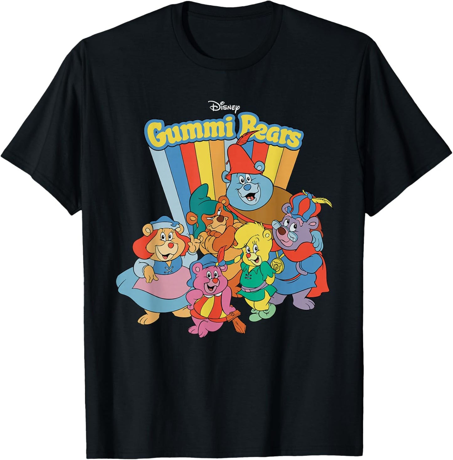 Disney Rubber Bear Band Retro T-Shirt - T-Shirt | Black