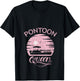 Pontoon Queen Design Funny Pontoon Boat Lover Girls Boating V-Neck T-Shirt - T-Shirt | Black
