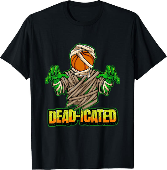 Kids Basketball Zombie Scary Halloween Basketball T-Shirt - T-Shirt | Black