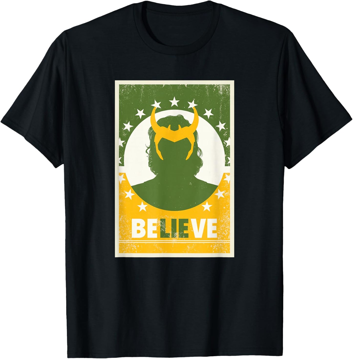 Marvel Loki Believe President Loki Poster T-Shirt - T-Shirt | Black