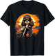 Biker Cavalier King Charles Spaniel Dog Riding Motorcycle T-Shirt - T-Shirt | Black