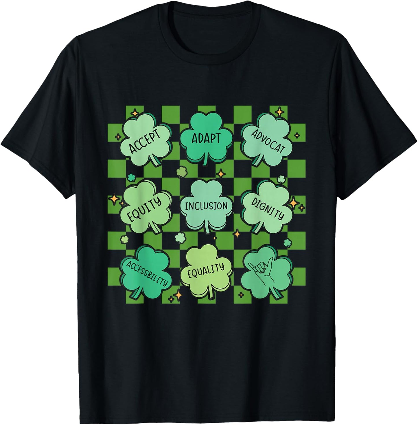 Special Education Teacher St. Patricks Day Irish Shamrocks T-Shirt - T-Shirt | Black