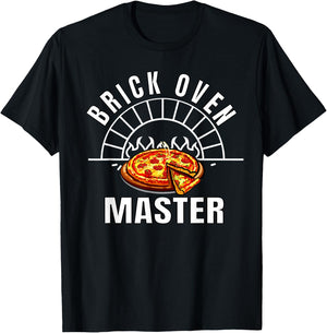 Brick Oven Pizza Maker Master T-Shirt - T-Shirt | Black