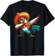 Dabbing Rooster Sombrero Poncho Cinco De Mayo Mexican Funny T-Shirt - T-Shirt | Black