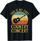 My First Country Concert Vintage 1st Country Music Concert T-Shirt - T-Shirt | Black