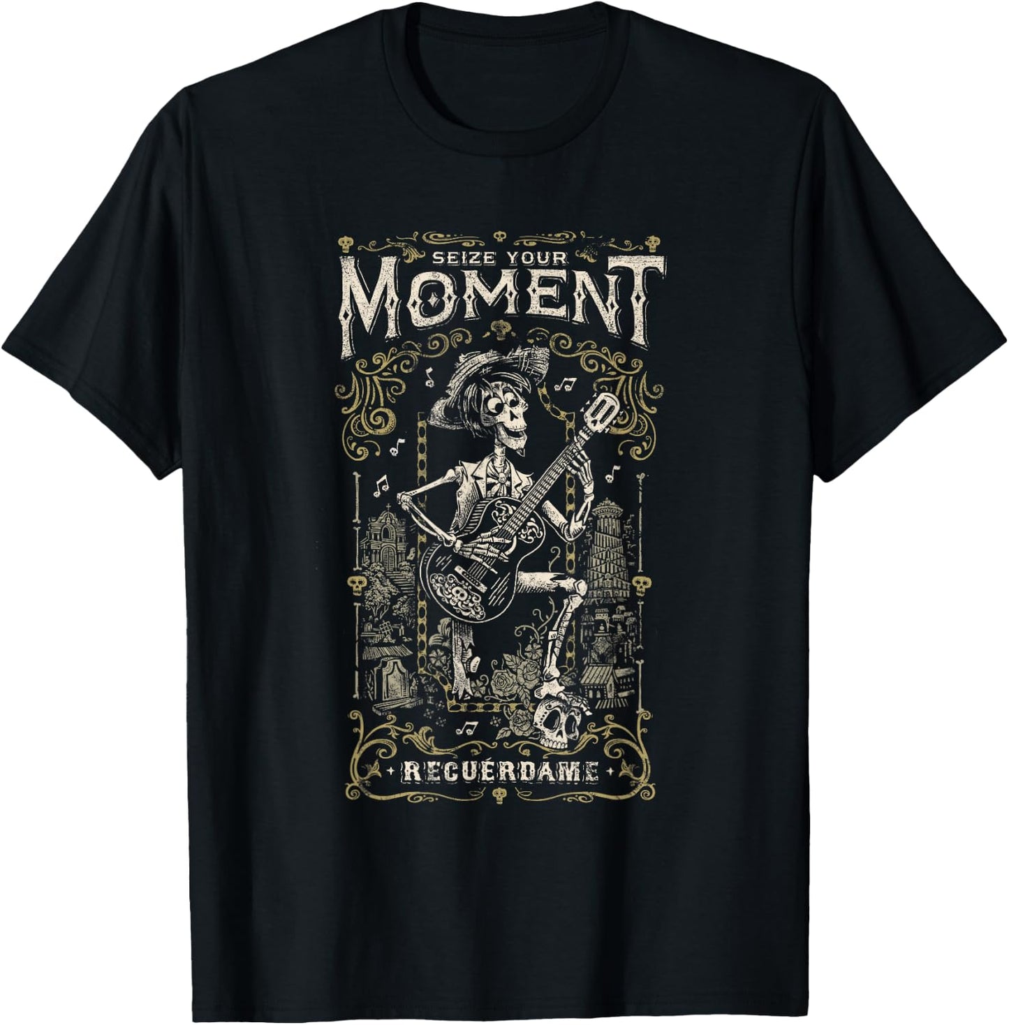 Disney and Pixar's Coco Héctor Recuérdame Seize Your Moment T-Shirt - T-Shirt | Black