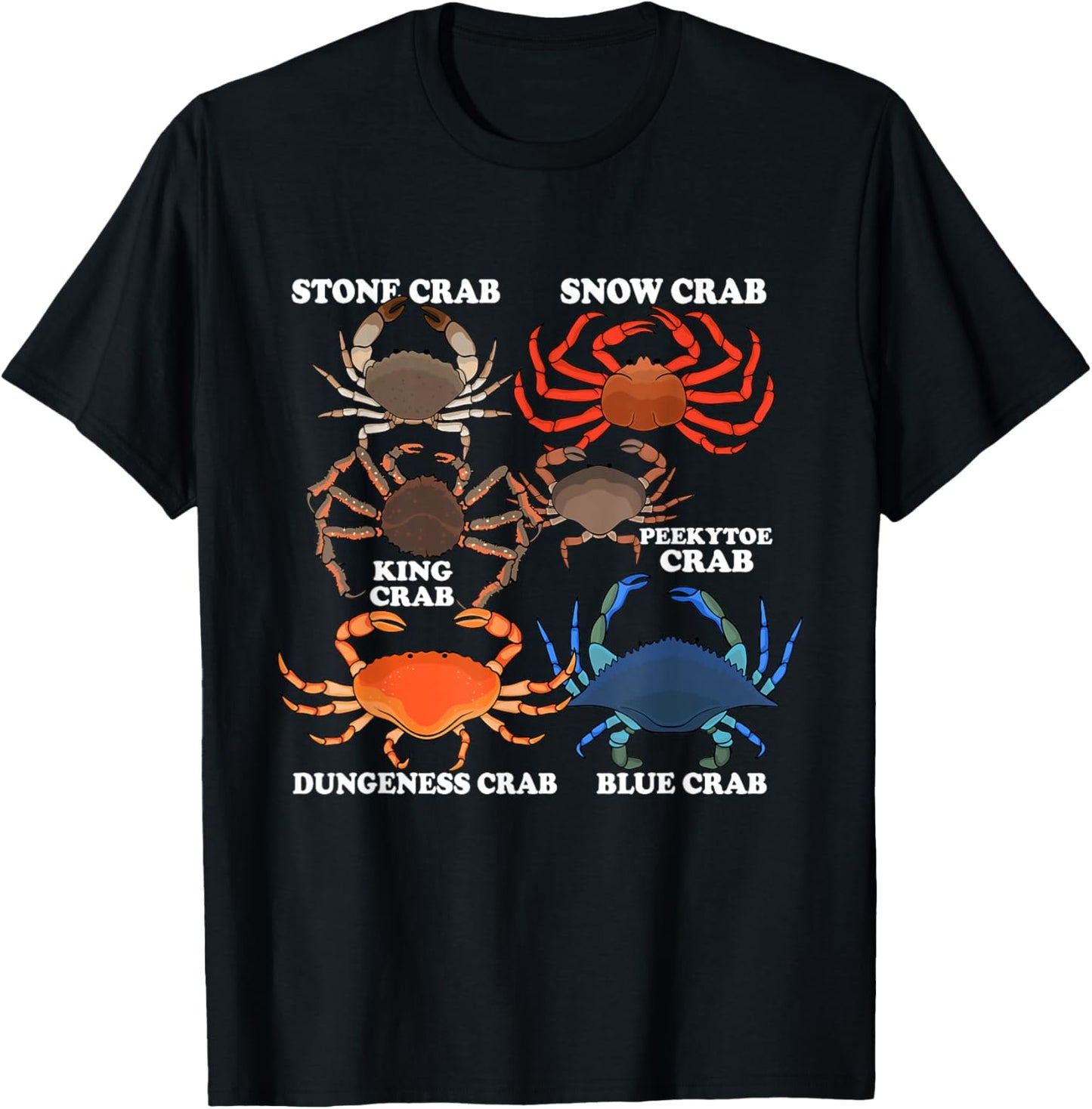 Crab Species Crab Lover Crab Fishing Men King Crabs T-Shirt - T-Shirt | Black