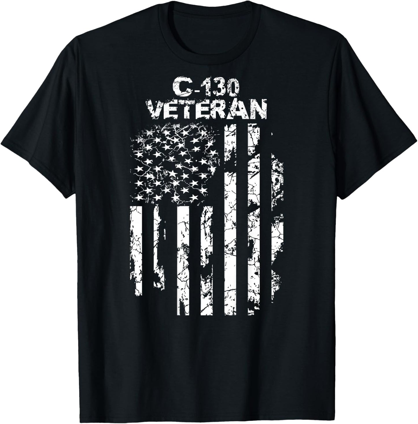 C-130 Veteran T-Shirt - T-Shirt | Black