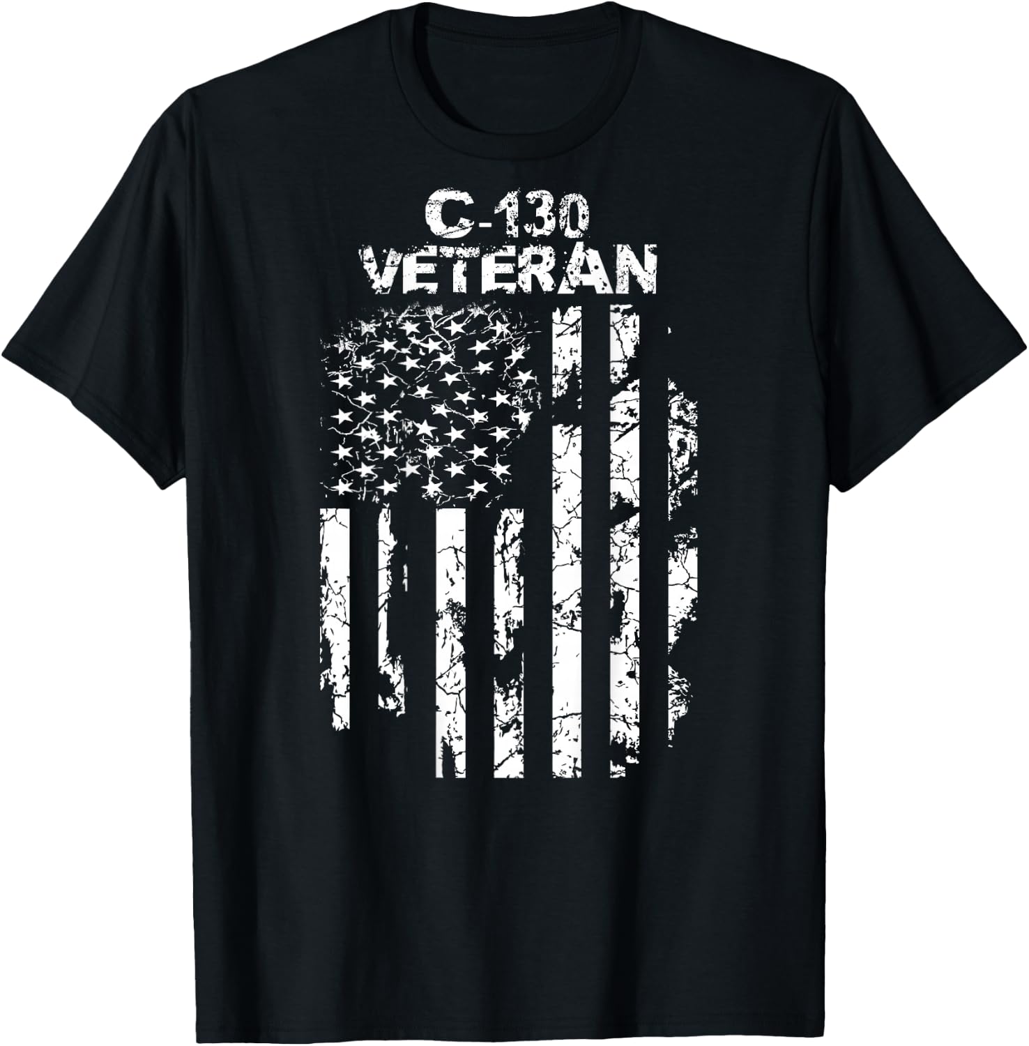 C-130 Veteran T-Shirt - T-Shirt | Black
