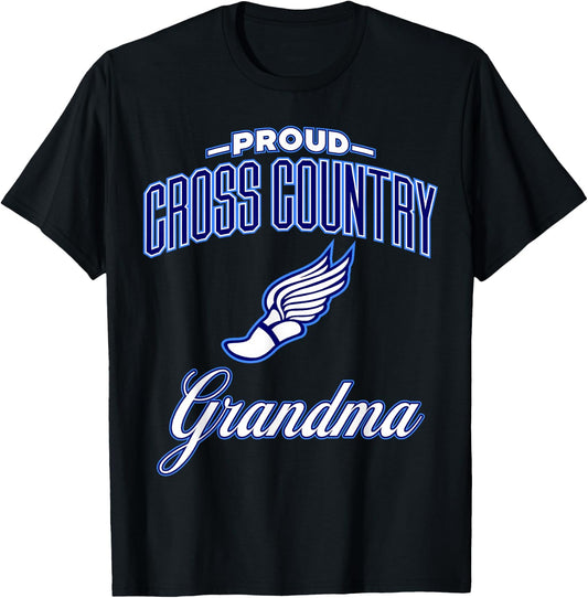 Cross Country Grandma T-Shirt - T-Shirt | Black