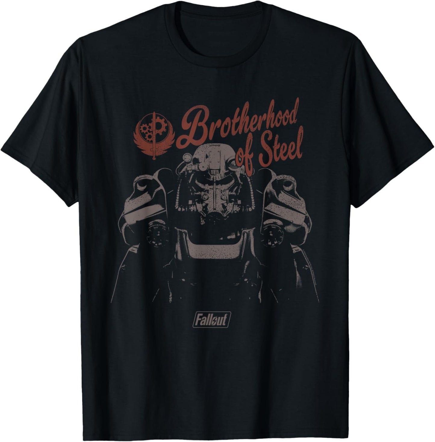 Fallout Video Game Brotherhood of Steel Character T-Shirt - T-Shirt | Black