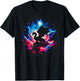 Cool Cosmic Dragon Galaxy Graphic Space Art T-Shirt - T-Shirt | Black