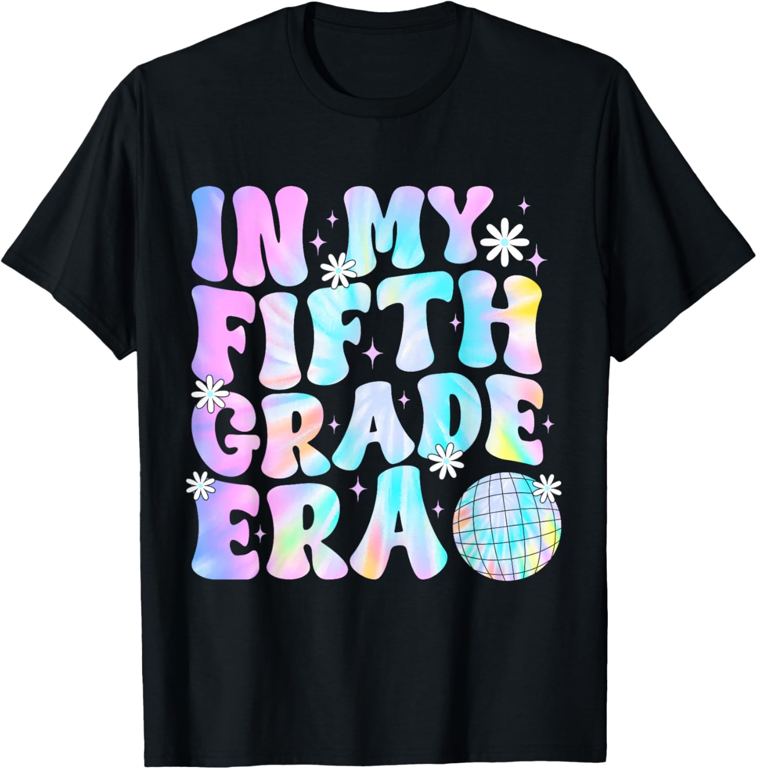 In My Fifth Grade Era Back To School 5th Grade Boys Girls T-Shirt - T-Shirt | Black