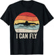 Retro I Can Fly Swimming Team Shirt Swim Coach Swimmer Gift T-Shirt - T-Shirt | Black