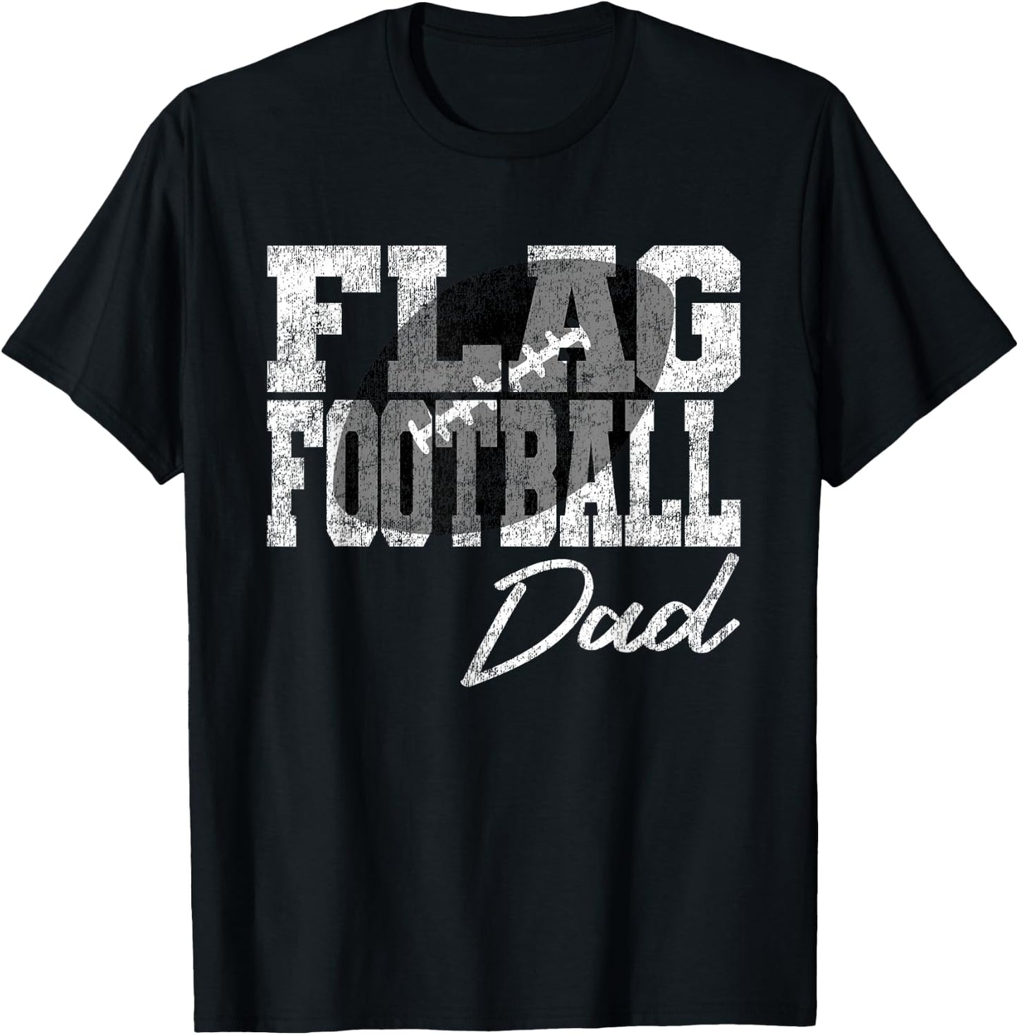 Flag Football Dad T-Shirt - T-Shirt | Black