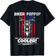 Biker Poppop Just Like a Regular Poppop Gift Poppop T-Shirt - T-Shirt | Black