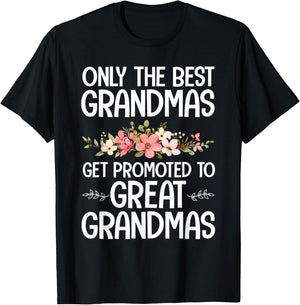 Best Great Grandma Art For Grandma Women Great Grandmother T-Shirt - T-Shirt | Black