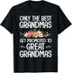 Best Great Grandma Art For Grandma Women Great Grandmother T-Shirt - T-Shirt | Black