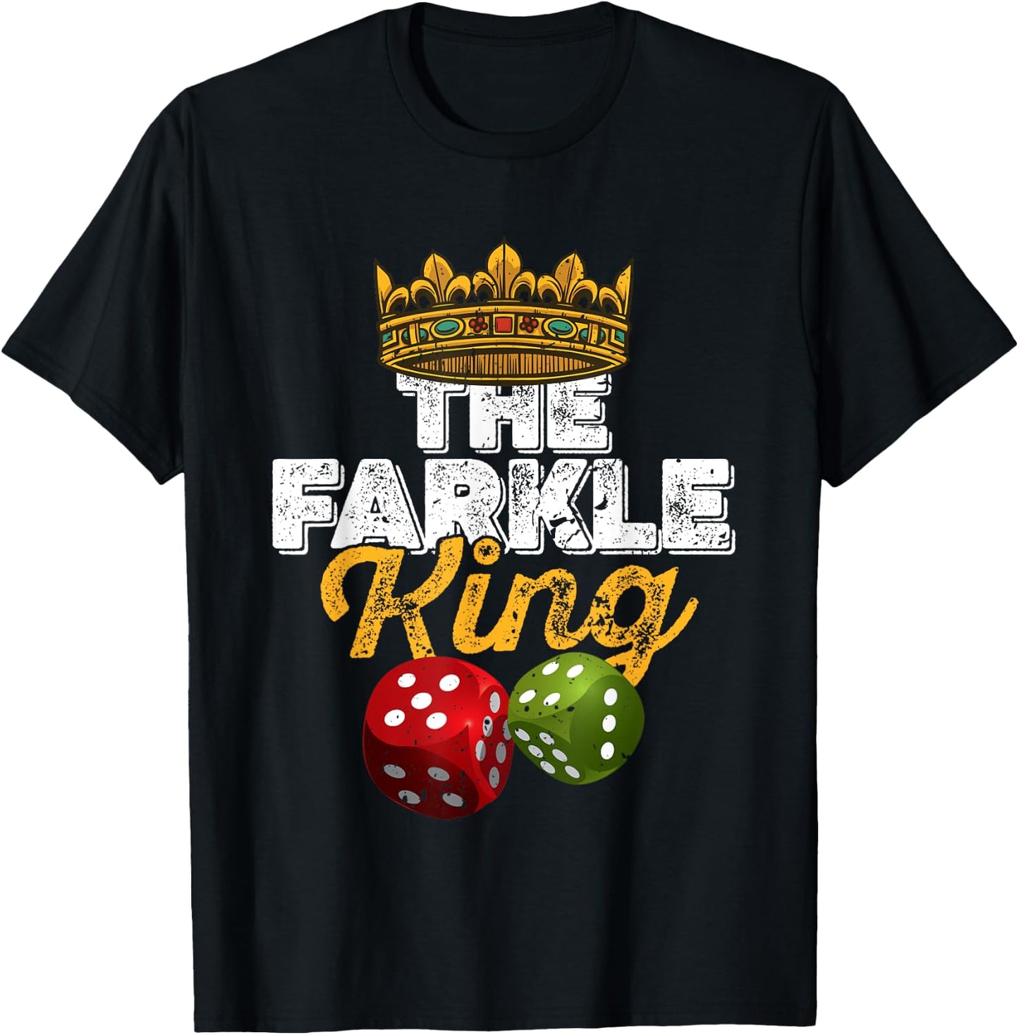 The Farkle King – Farkle dice game T-Shirt - T-Shirt | Black