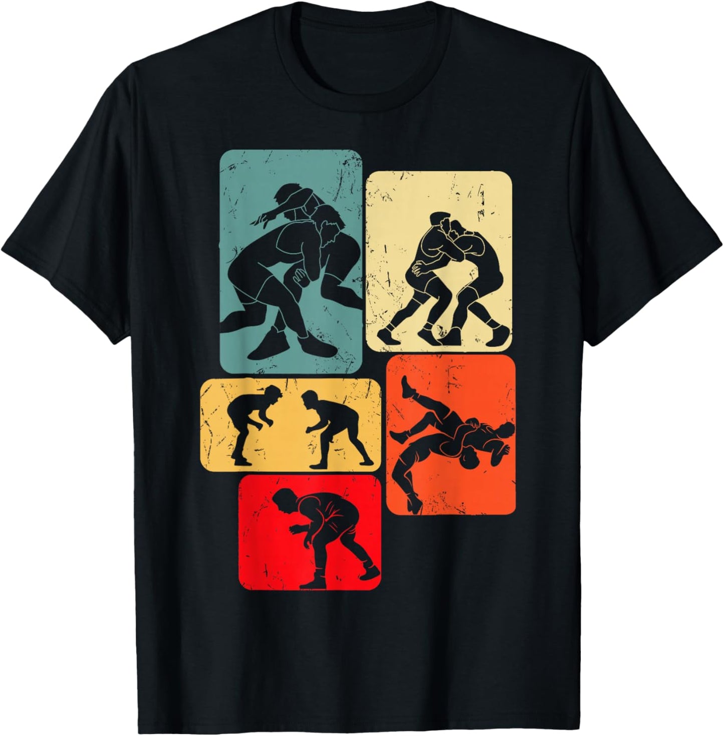 Wrestling Wrestler Men Boys Kids T-Shirt - T-Shirt | Black