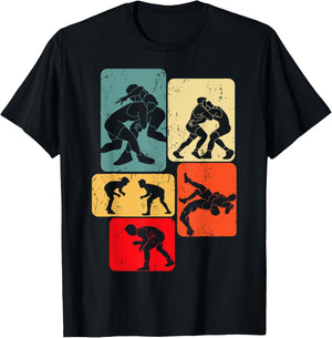 Wrestling Wrestler Men Boys Kids T-Shirt - T-Shirt | Black