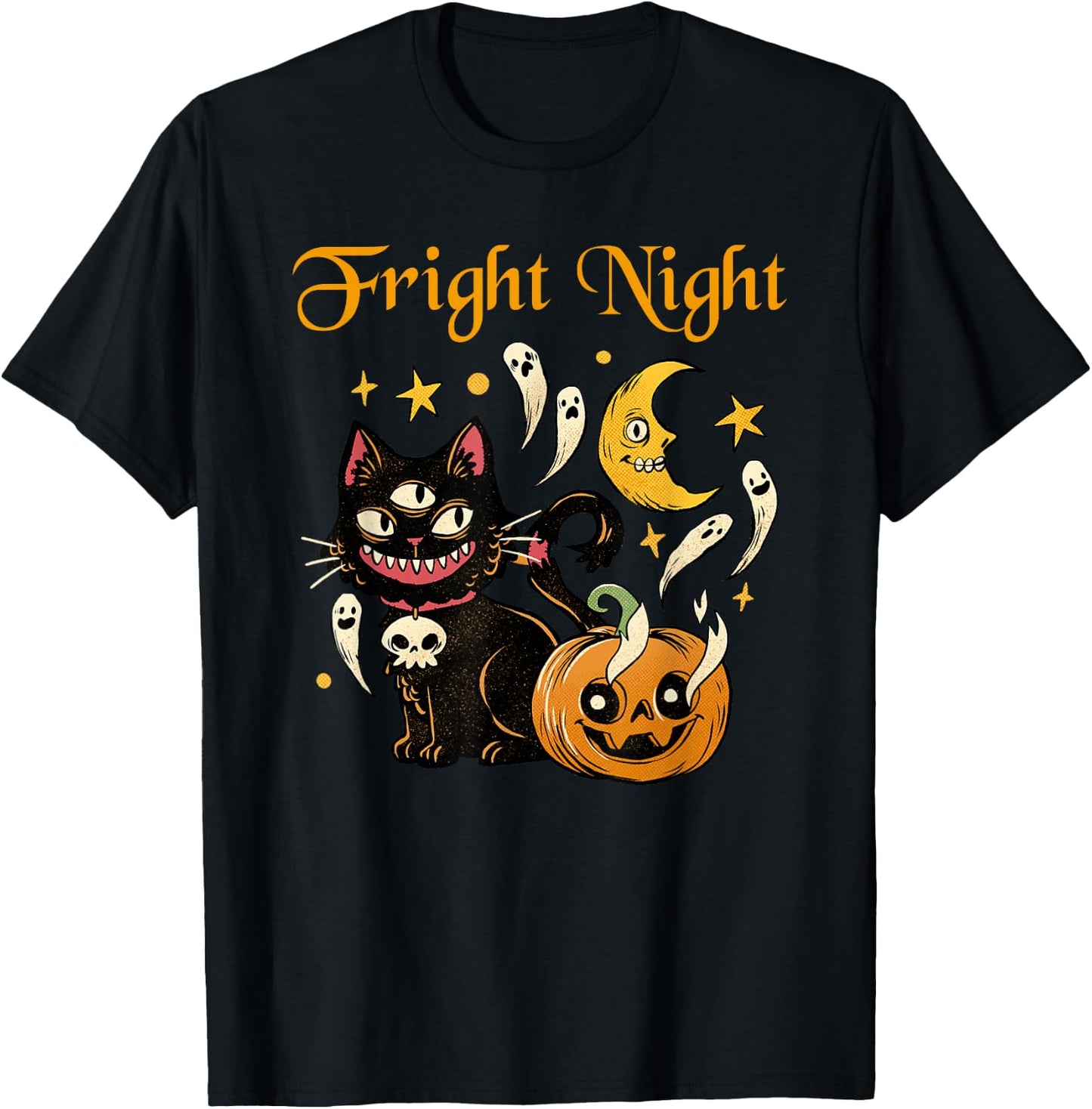 Halloween Fright Night T-Shirt - T-Shirt | Black