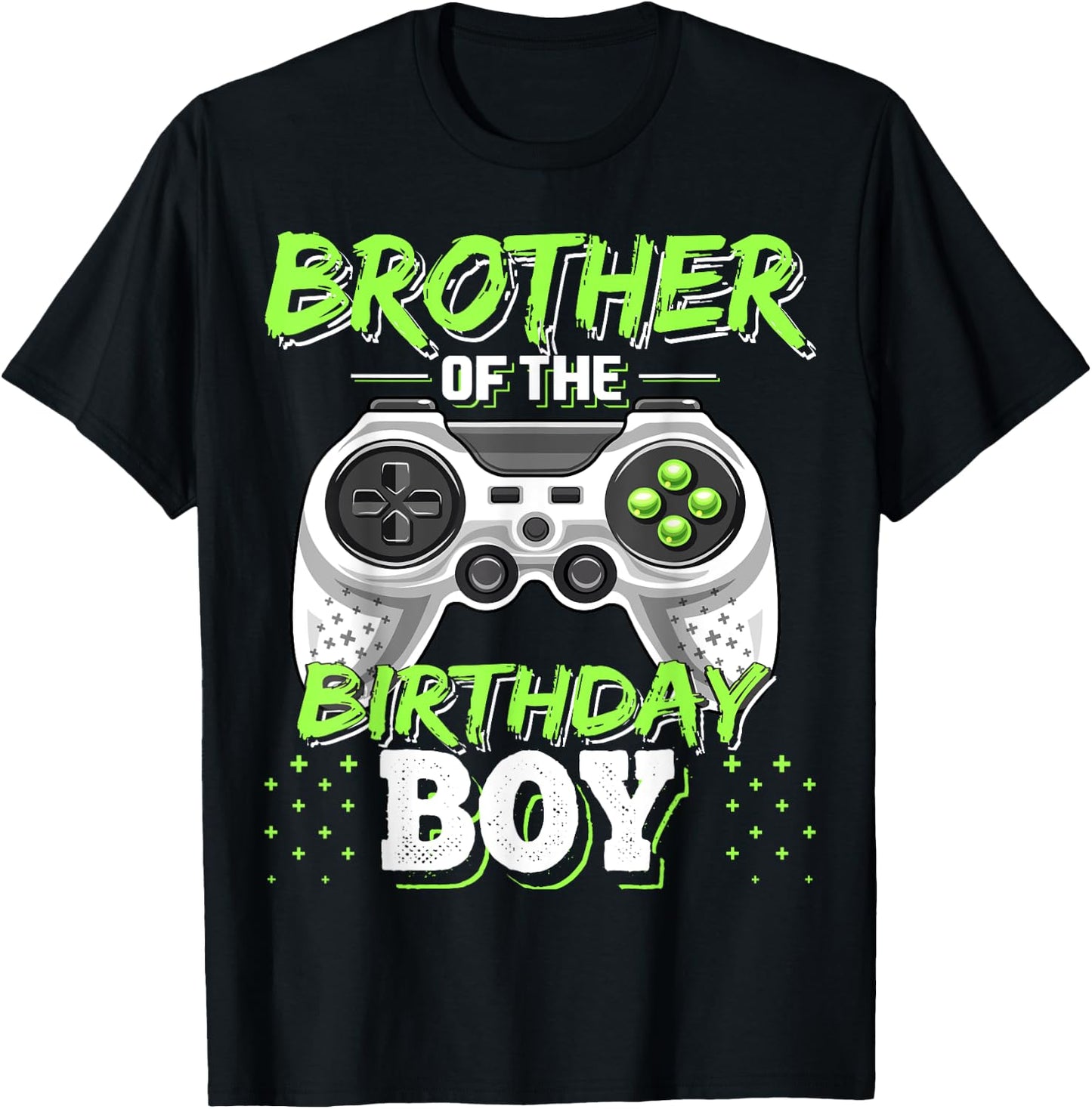 Brother of the Birthday Boy Matching Video Game Birthday T-Shirt - T-Shirt | Black